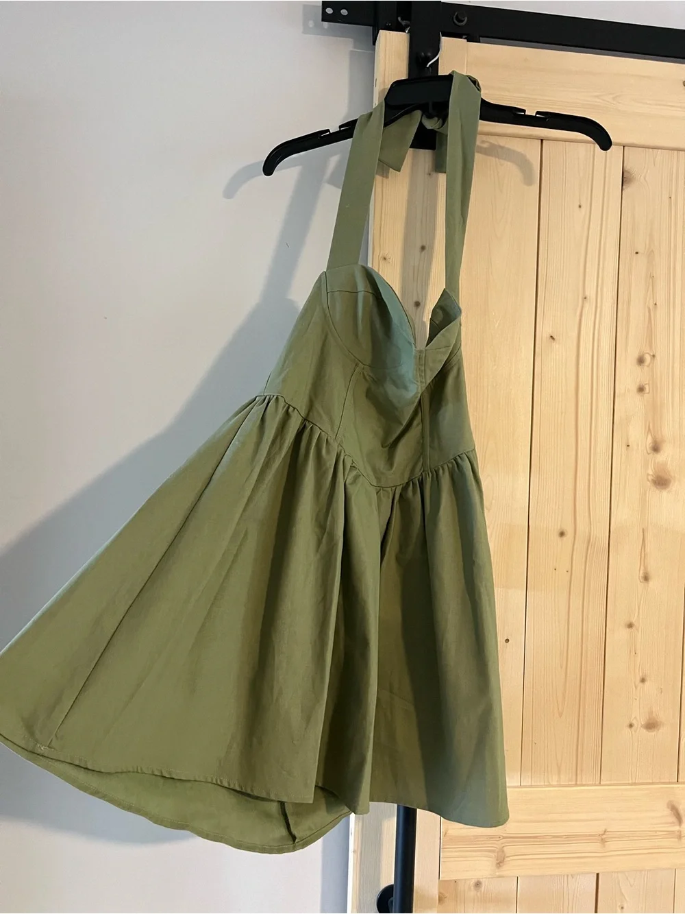 Princess Polly Lyle Mini Dress Sage Size US 6 - Picture 6 of 7